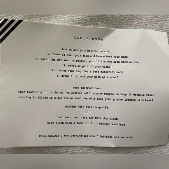 Bee + roo 100% cashmere nursing poncho - Picture 8 of 9